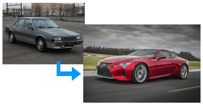Old to new car